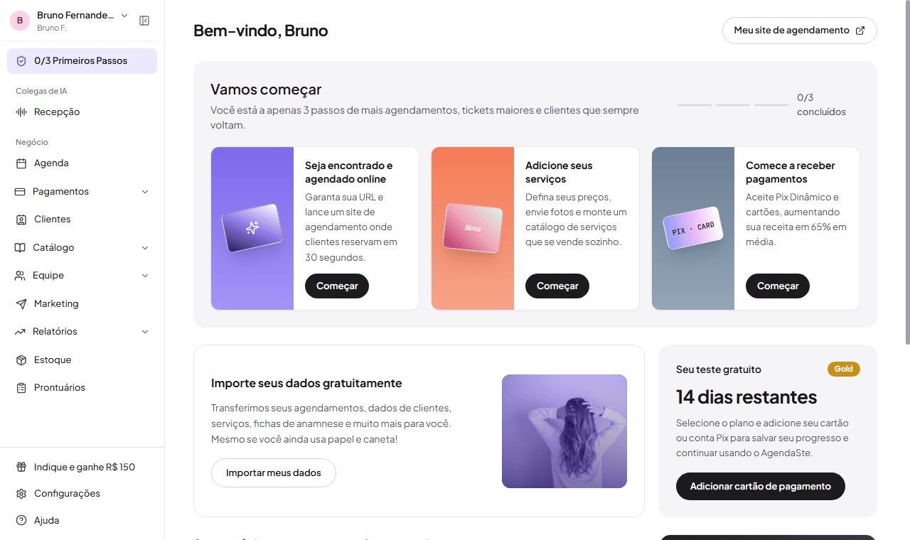 Painel operacional e primeiros passos para faturamento na LUVEA